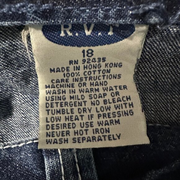 R.V.T serve piping hot NWT women's 18 vintage y2k retro fit and flare jeans - Picture 2 of 7